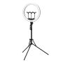 Gredzenveida lampa GLOW, Melna, Ø 45 × 40–210 cm