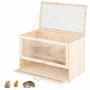 Hamster cage, with hinged roof, 60 × 35.5 × 42 cm
