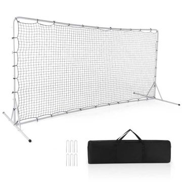 Futbola vārti 372,5x151x182,5cm, baltā krāsā