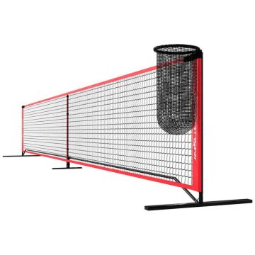 Badmintona tīkls Sportnow 674x70x92cm., melns/zaļš