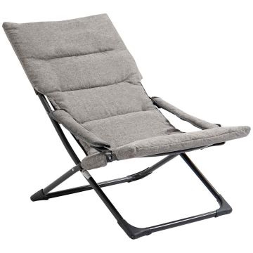 Dārza krēsls Outsunny 66x94x79cm., pelēks/melns