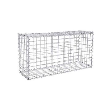 Taisnstūra gabions 100 x 50 x 30 cm. GGB153, sudraba krāsā