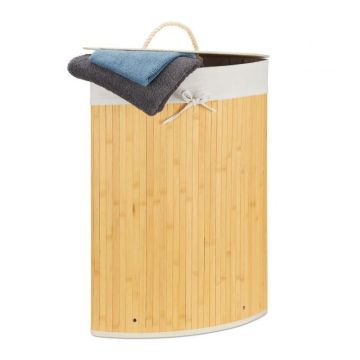 Veļas grozs 65x49.5x37cm, 60l., krēmkrāsas/balts