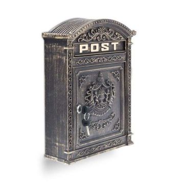 Vintage pastkastīte 44,5x31x95cm., brūna/zelta krāsa