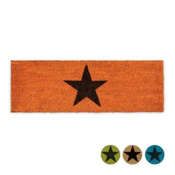 Durvju paklājiņš "Star" 75x25 cm., oranžā krāsā