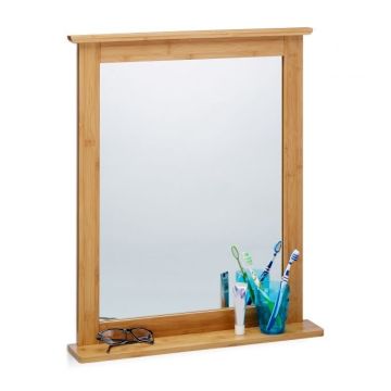 Piekarināms spogulis 68x56x9,5cm., gaiši brūnā krāsā