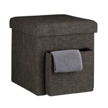 Складное сиденье с отделением 38x38x38 см., коричневое