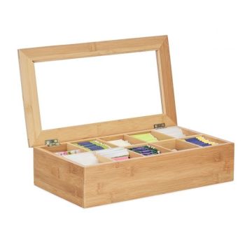 Tējas maisiņu organizators 9x36,5x20cm., gaiši brūnā krāsā