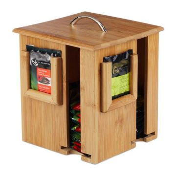 Tējas maisiņu organizators 20,5x18x18cm., gaiši brūnā krāsā
