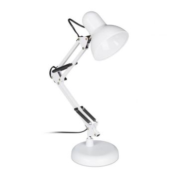 Galda lampa 60x15 cm, balta/melna