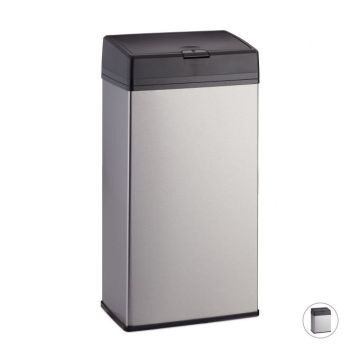 Miskaste 36x18x11cm, 6L., melna/sudraba