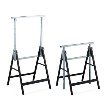2 celtniecības estakāžu komplekts 130x68,5x58cm., melns/sudraba krāsā
