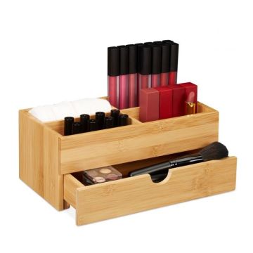 Grima organizators ar atvilktnēm 11x27x15cm., gaiši brūnā krāsā