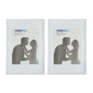 2 foto rāmīšu komplekts 30,5x22x2 cm, balts