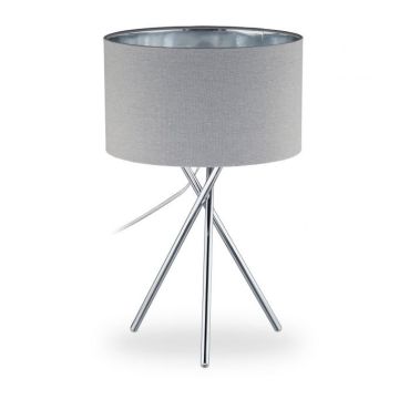 Stāvlampa 46x29x29cm., pelēka/sudraba krāsa