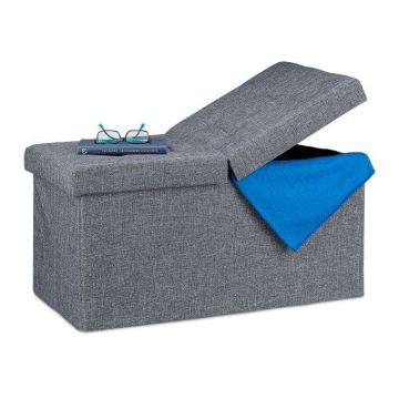 Скамейка складная 38,5х75,5х37,5см., цвет серый.