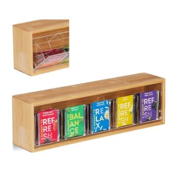Tējas maisiņu organizators 11,5x39x8cm., gaiši brūnā krāsā