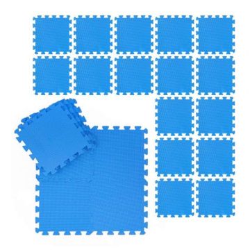 Komplektā 24 aizsargpaklājiņi 1x31x31cm., zilā krāsā