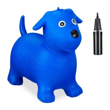 Надувная игрушка "Собака" 45х27х55см., цвет синий.