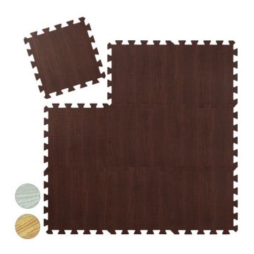 9 aizsargpaklājiņu komplekts 1x31,5x31,5cm., brūns