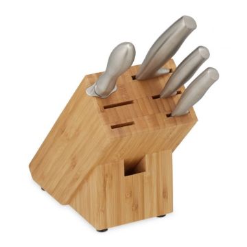 Подставка для ножей 20x11,5x23,5см., светло-коричневая