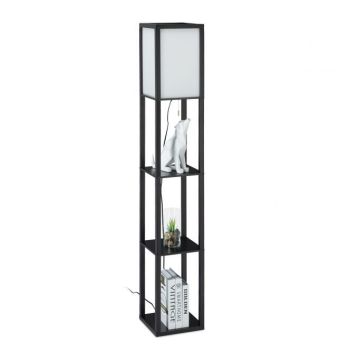Stāvlampa 161x26x26cm., melna/balta