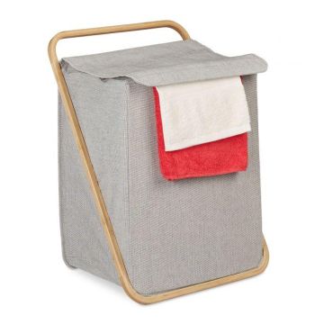 Veļas grozs 60x45x39cm, 60l., pelēks/gaiši brūns