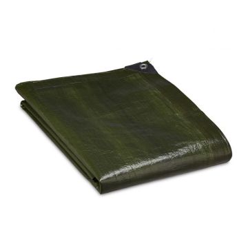 Брезент 500х600см., цвет темно-зеленый.