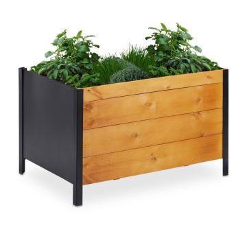 Paceļama gulta 48x78x51cm., gaiši brūna/melna