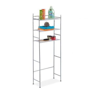 Plaukts virs veļasmašīnas ar 3 plauktiem 152,5x58x25cm., sudraba krāsā