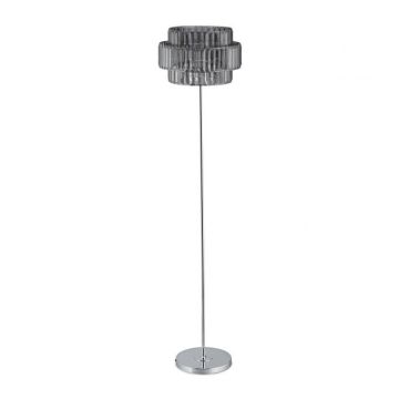 Stāvlampa 150x34cm., pelēka/sudraba krāsā