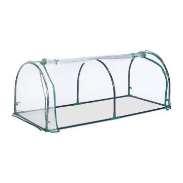Caurspīdīga mini siltumnīca stādiem 50x130x60cm, tumši zaļa krāsa