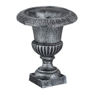 Vāze 23x19cm, sudraba krāsā