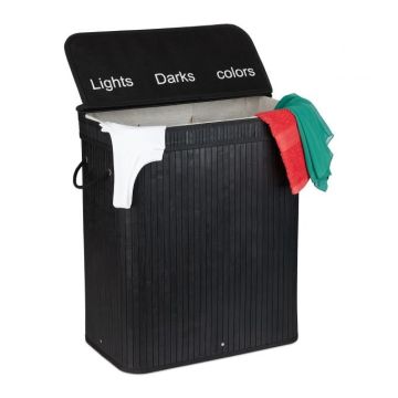 Veļas grozs 63x55x35cm, 30l., melns