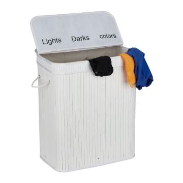 Veļas grozs 63x55x35cm, 30l, balts