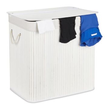 Veļas grozs 62x62,5x42,5cm, 40l, balts