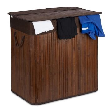 Veļas grozs 62x62,5x42,5cm, 40l, brūns