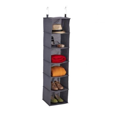 Piekarināms skapja organizators 139x30x30cm., tumši pelēkā krāsā