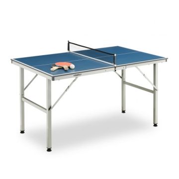 Galda tenisa galds 83x76x125cm, zils/sudrabains/balts