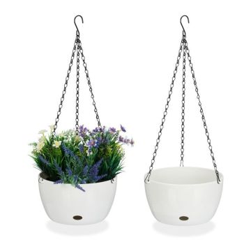 Komplektā 2 piekaramie podi 60x24cm., melns/balts