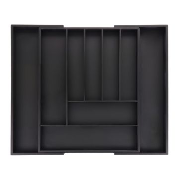 Galda piederumu paliktnis 5x33,5x44,5cm., melna krāsa