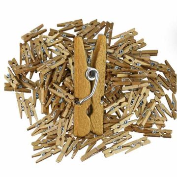 Veļas knaģu komplekts 400 gab. 2,5x0,8x0,3 cm., zelta krāsā