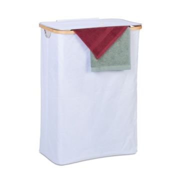 Veļas grozs 75x54x34cm, 105l., balts/gaiši brūns