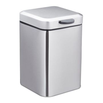 Miskaste 29,5x20x27cm, 6L., melna/sudraba