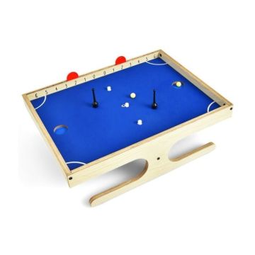 Futbola galds 45x33,5x14cm, gaiši brūnas/zilas krāsas