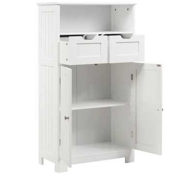 Vannasistabas skapis 60x30x109cm, baltas krāsas