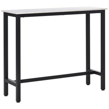 Bāra galds Homcom 120x40x100cm, melnā krāsā