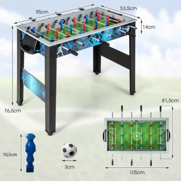 Futbola galds 95x53,5x76,5cm, dažādās krāsās