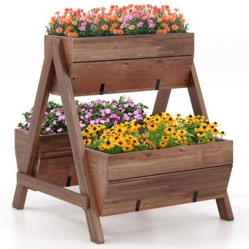 Paceltā dobe 66x73x73cm, brūnā krāsā