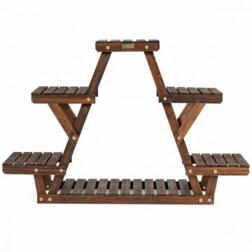 Подставка для цветов 99x25x64,5см, коричневого цвета